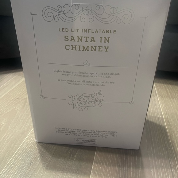 Wondershop at Target LED lit inflatable Santa in chimney. 6ft nwt - Picture 4 of 4